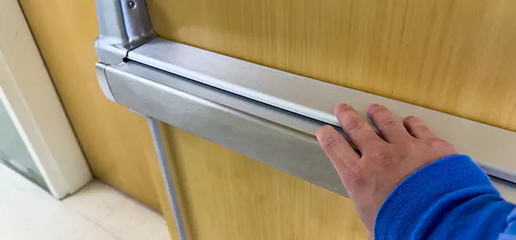 Installing a Push Bar on a Door Warrensburg